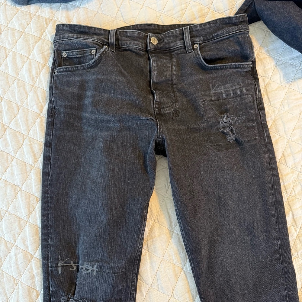 KITH x KSUBI men’s black jeans